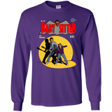 T-Shirts Purple / YS Babysitter Batman Youth Long Sleeve T-Shirt