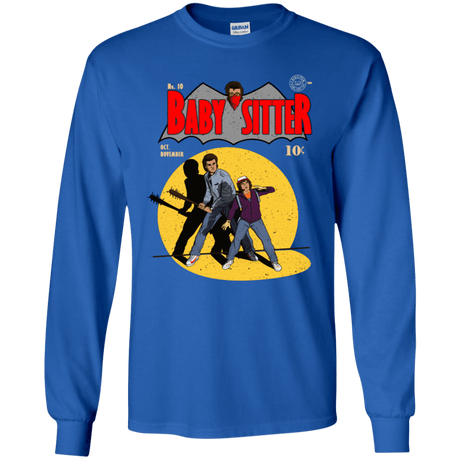 T-Shirts Royal / YS Babysitter Batman Youth Long Sleeve T-Shirt