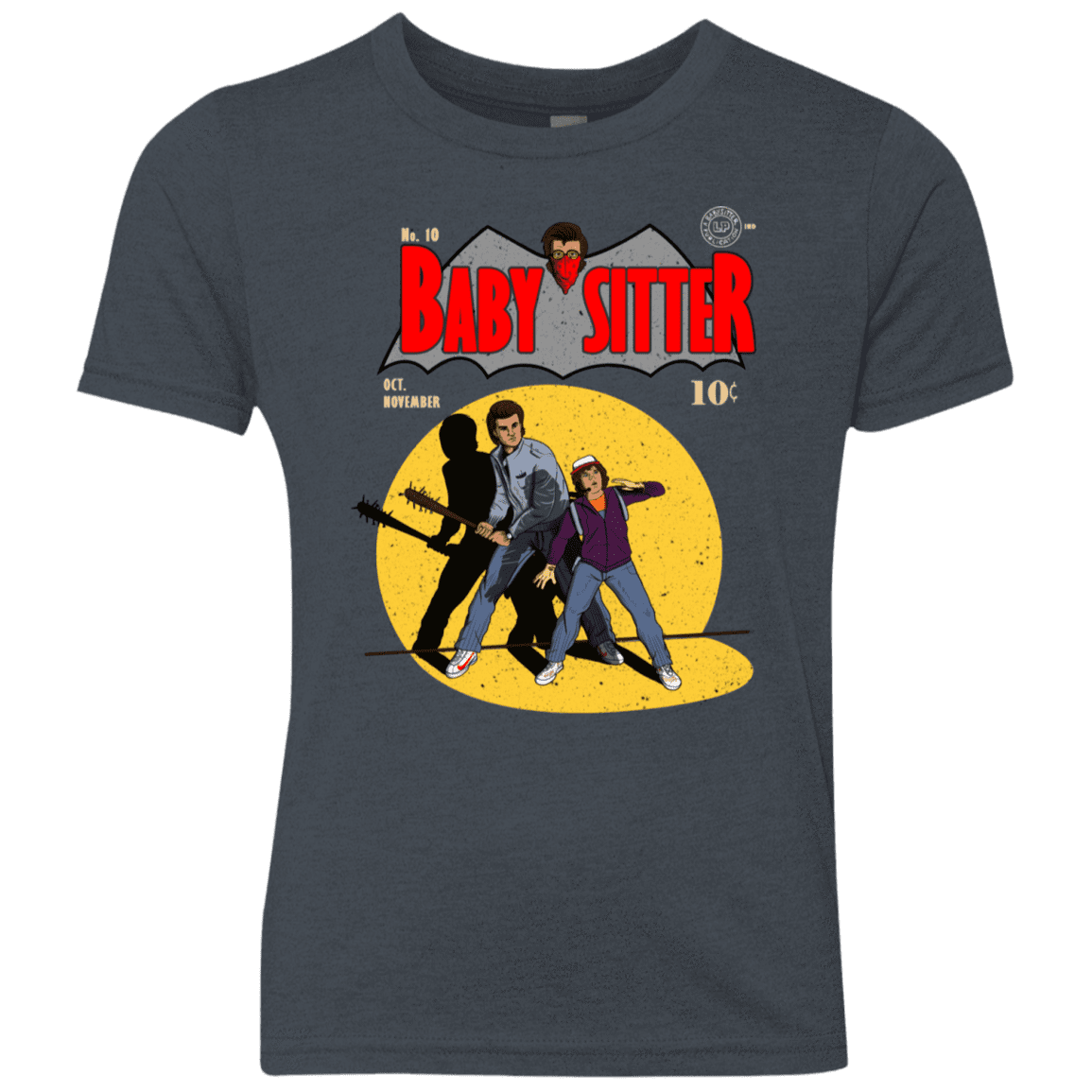 T-Shirts Vintage Navy / YXS Babysitter Batman Youth Triblend T-Shirt
