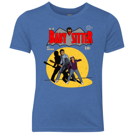 T-Shirts Vintage Royal / YXS Babysitter Batman Youth Triblend T-Shirt