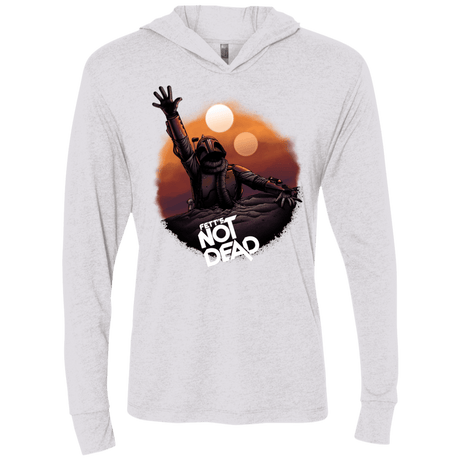 T-Shirts Heather White / X-Small Back From The Pit Triblend Long Sleeve Hoodie Tee