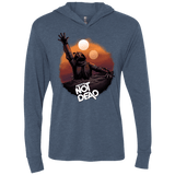 T-Shirts Indigo / X-Small Back From The Pit Triblend Long Sleeve Hoodie Tee