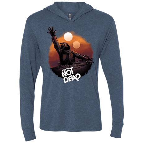 T-Shirts Indigo / X-Small Back From The Pit Triblend Long Sleeve Hoodie Tee