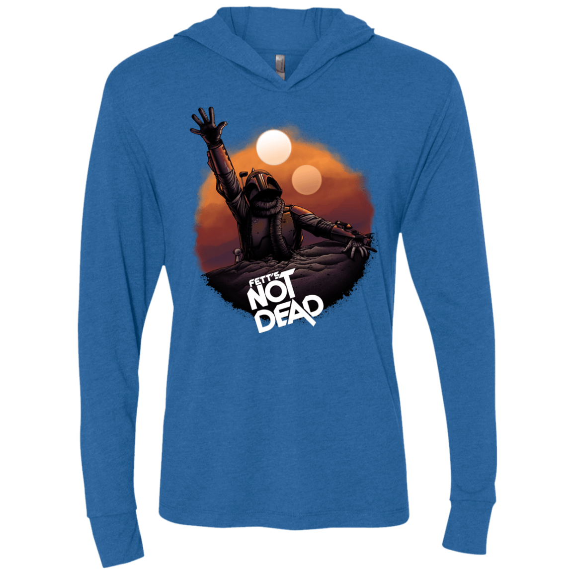 T-Shirts Vintage Royal / X-Small Back From The Pit Triblend Long Sleeve Hoodie Tee