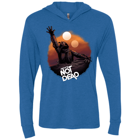 T-Shirts Vintage Royal / X-Small Back From The Pit Triblend Long Sleeve Hoodie Tee