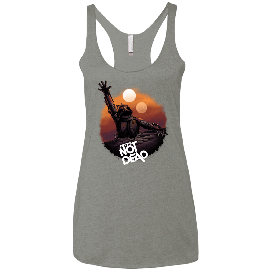 T-Shirts Venetian Grey / X-Small Back From The Pit Women's Triblend Racerback Tank