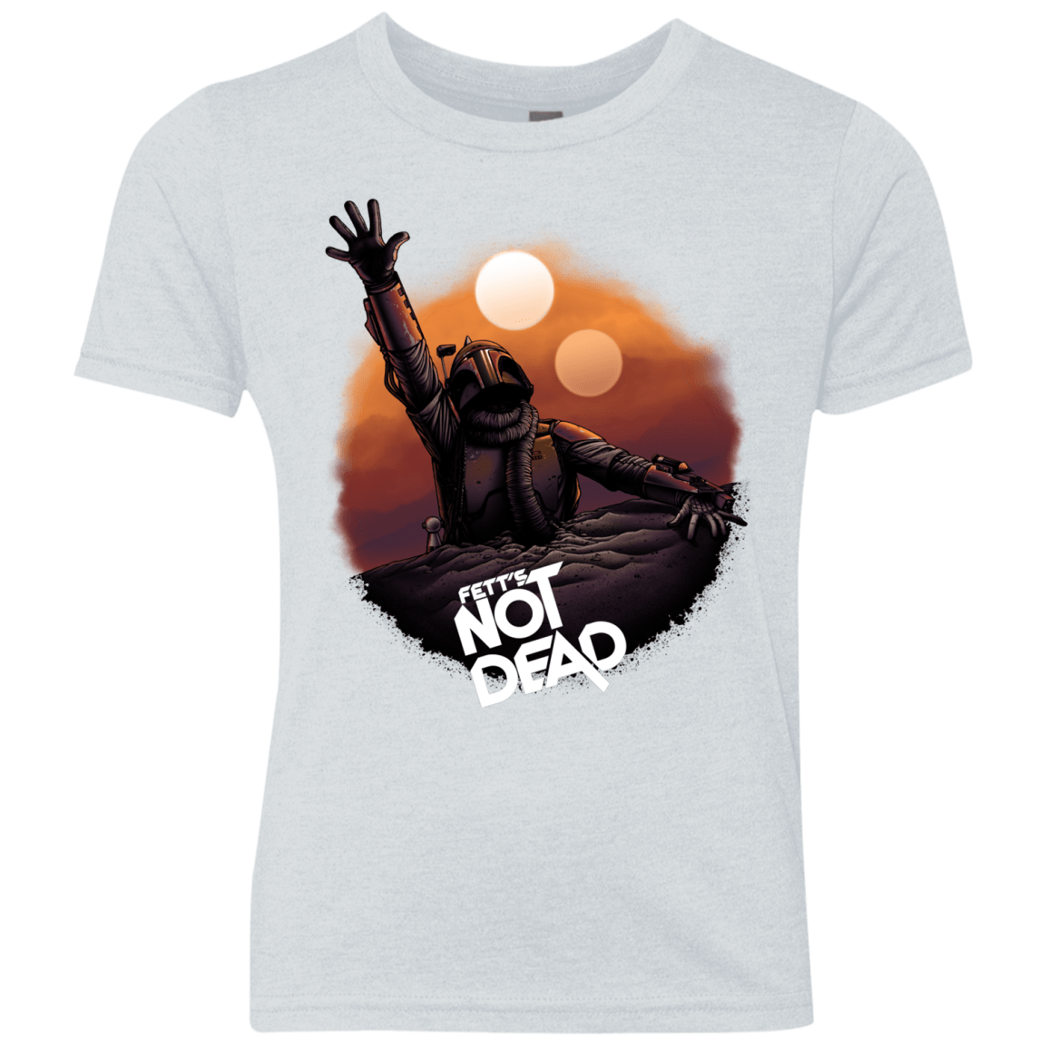 T-Shirts Heather White / YXS Back From The Pit Youth Triblend T-Shirt