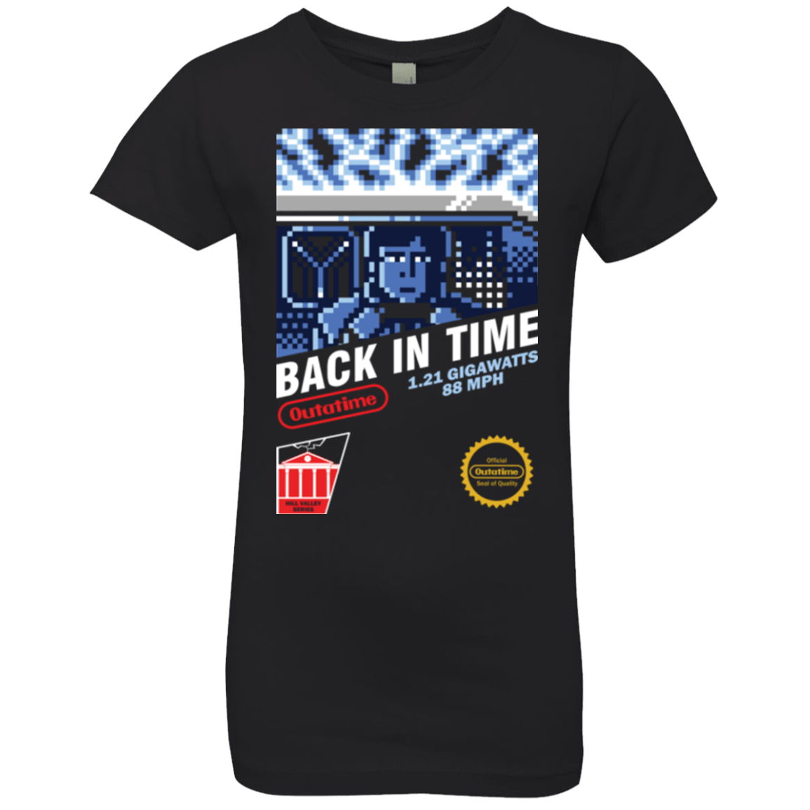 T-Shirts Black / YXS Back In Time Girls Premium T-Shirt