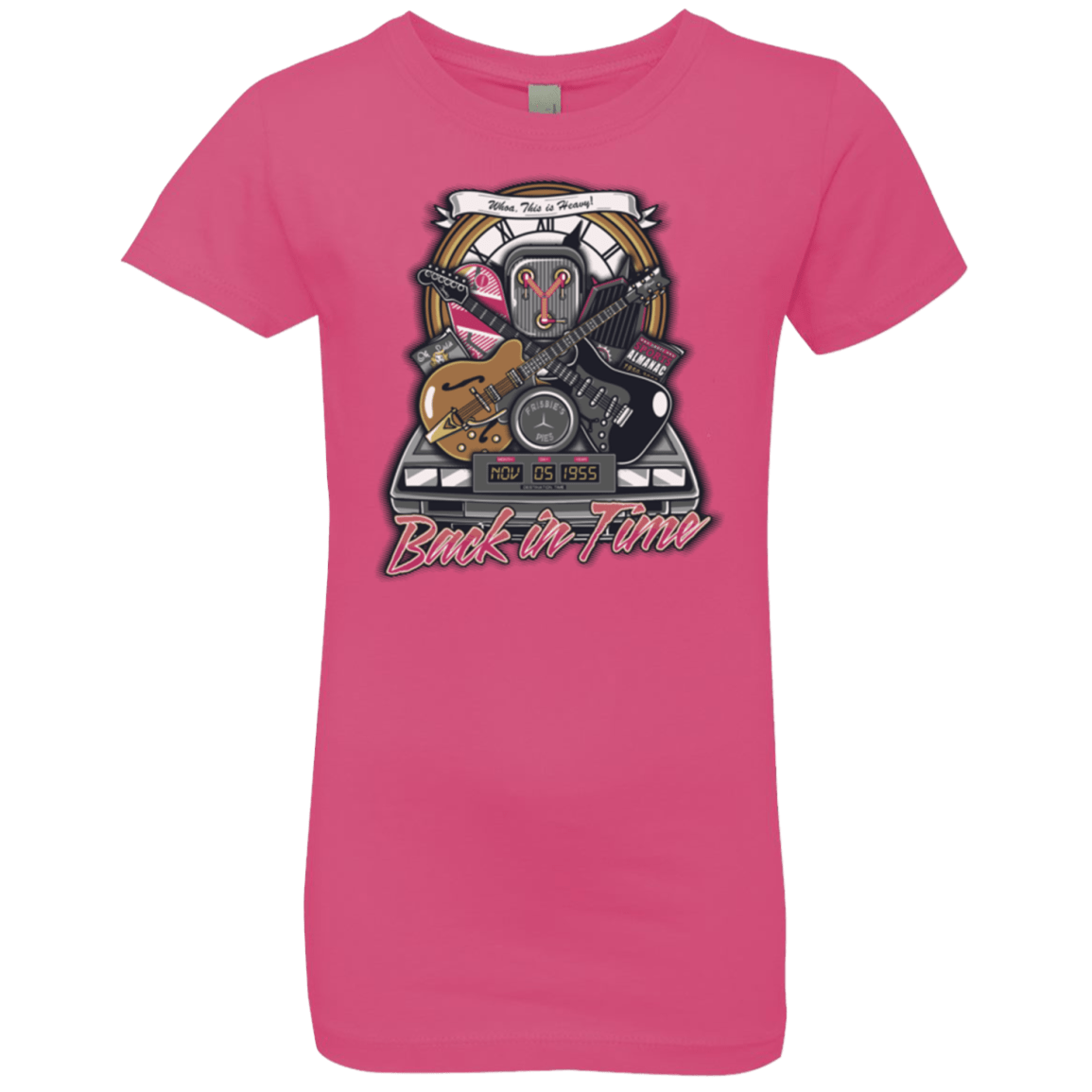 T-Shirts Hot Pink / YXS Back in time Girls Premium T-Shirt