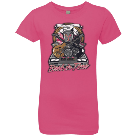 T-Shirts Hot Pink / YXS Back in time Girls Premium T-Shirt