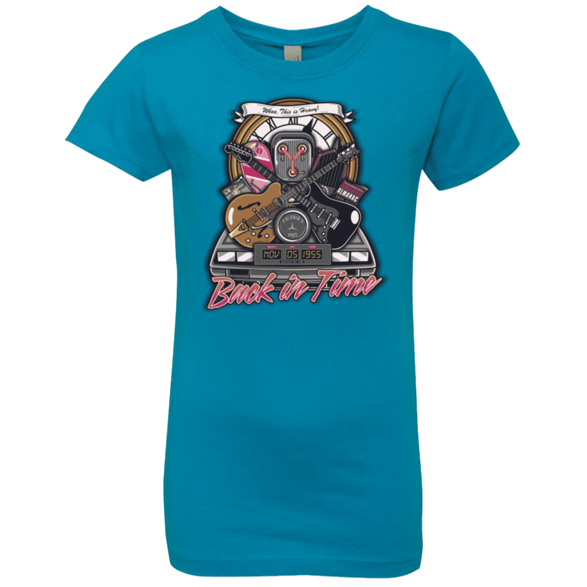 T-Shirts Turquoise / YXS Back in time Girls Premium T-Shirt