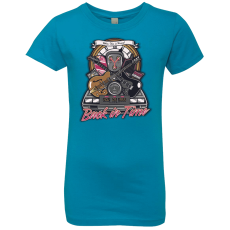 T-Shirts Turquoise / YXS Back in time Girls Premium T-Shirt