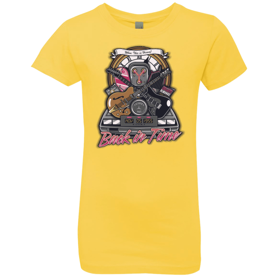 T-Shirts Vibrant Yellow / YXS Back in time Girls Premium T-Shirt