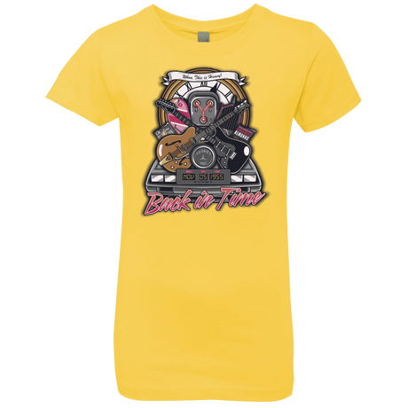 T-Shirts Vibrant Yellow / YXS Back in time Girls Premium T-Shirt