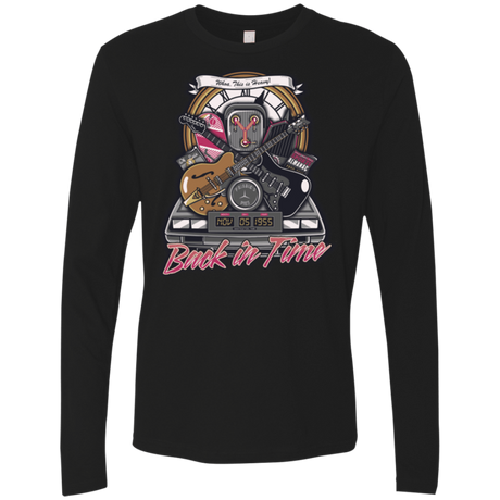 T-Shirts Black / Small Back in time Men's Premium Long Sleeve