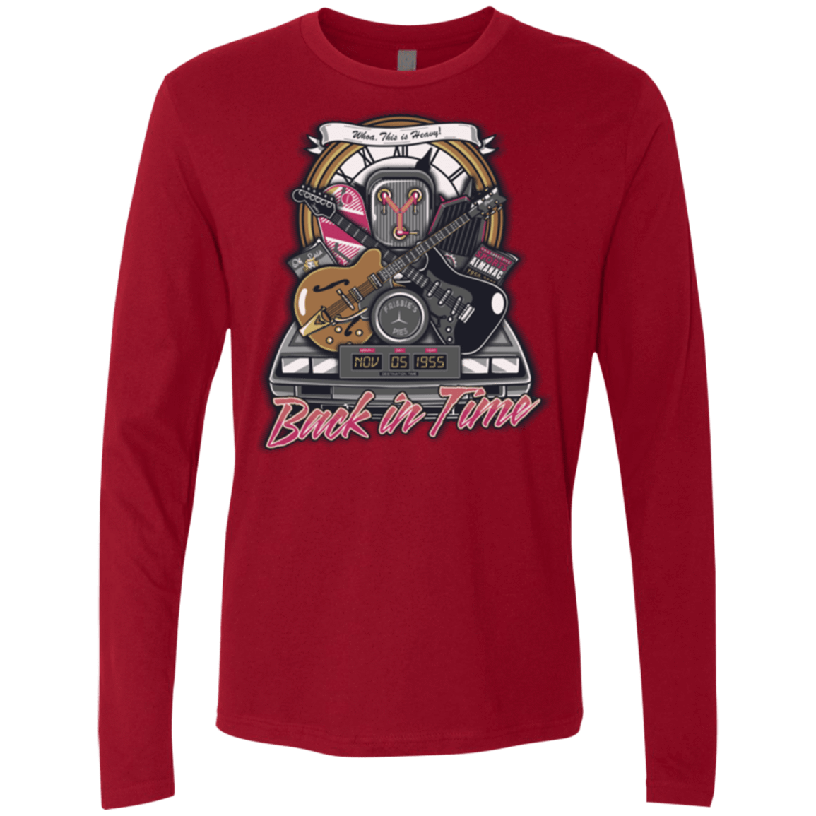 T-Shirts Cardinal / Small Back in time Men's Premium Long Sleeve