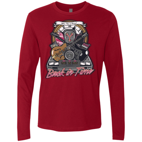 T-Shirts Cardinal / Small Back in time Men's Premium Long Sleeve