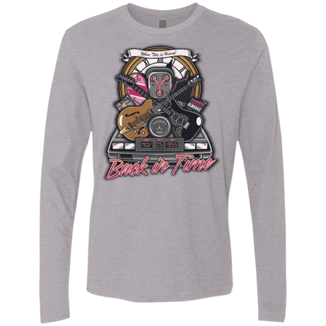 T-Shirts Heather Grey / Small Back in time Men's Premium Long Sleeve