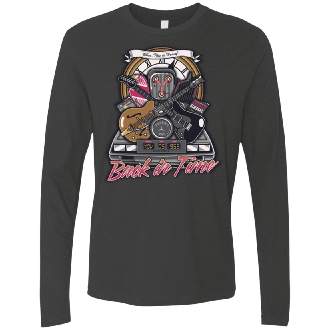 T-Shirts Heavy Metal / Small Back in time Men's Premium Long Sleeve