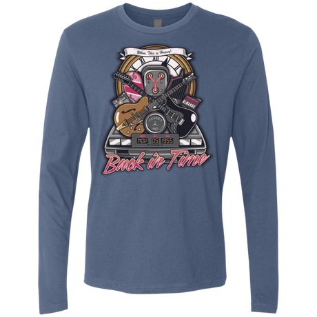 T-Shirts Indigo / Small Back in time Men's Premium Long Sleeve