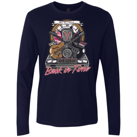 T-Shirts Midnight Navy / Small Back in time Men's Premium Long Sleeve