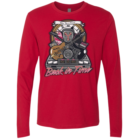 T-Shirts Red / Small Back in time Men's Premium Long Sleeve