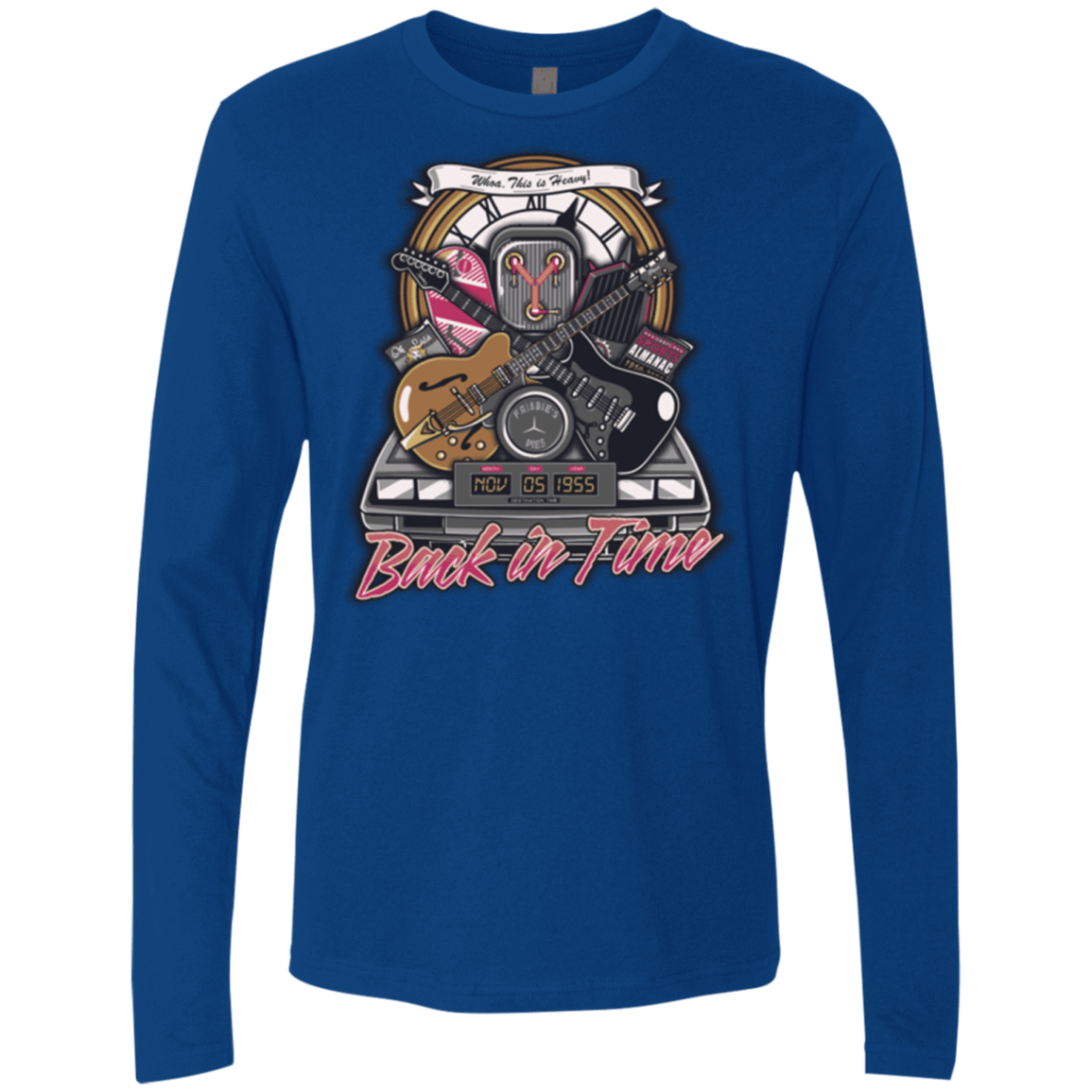 T-Shirts Royal / Small Back in time Men's Premium Long Sleeve