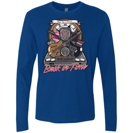 T-Shirts Royal / Small Back in time Men's Premium Long Sleeve