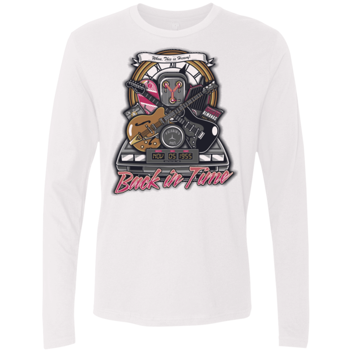 T-Shirts White / Small Back in time Men's Premium Long Sleeve