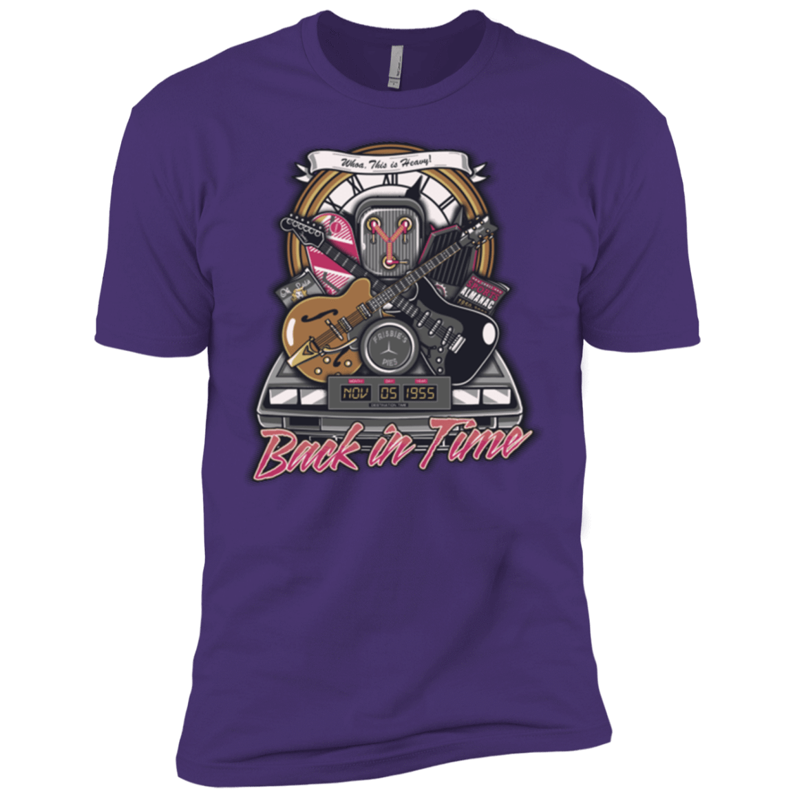 T-Shirts Purple / X-Small Back in time Men's Premium T-Shirt
