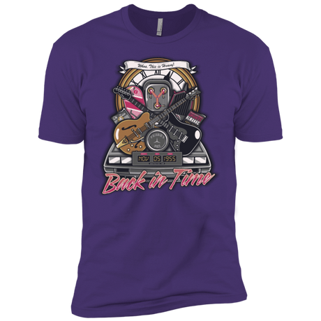 T-Shirts Purple / X-Small Back in time Men's Premium T-Shirt