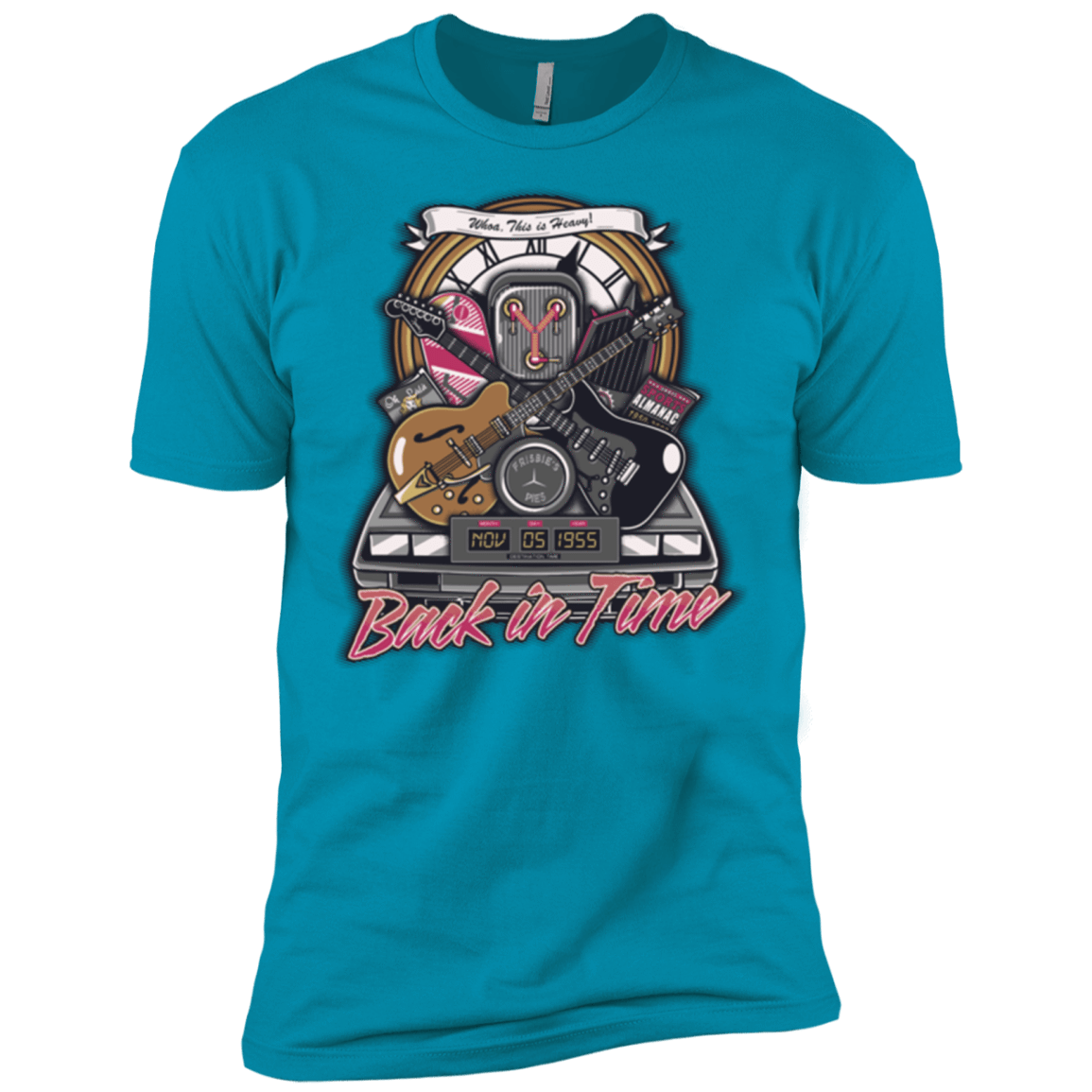 T-Shirts Turquoise / X-Small Back in time Men's Premium T-Shirt