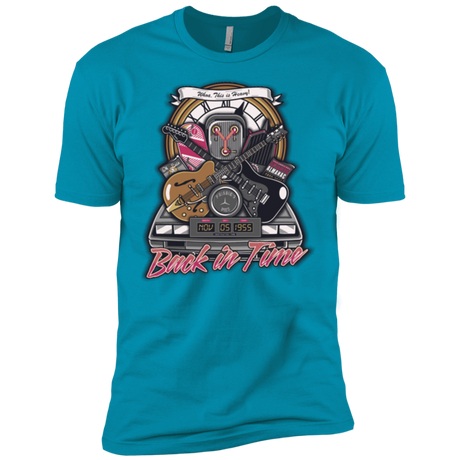 T-Shirts Turquoise / X-Small Back in time Men's Premium T-Shirt