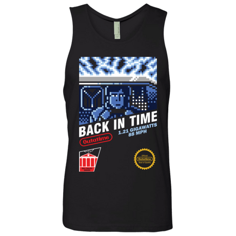 T-Shirts Black / Small Back In Time Men's Premium Tank Top