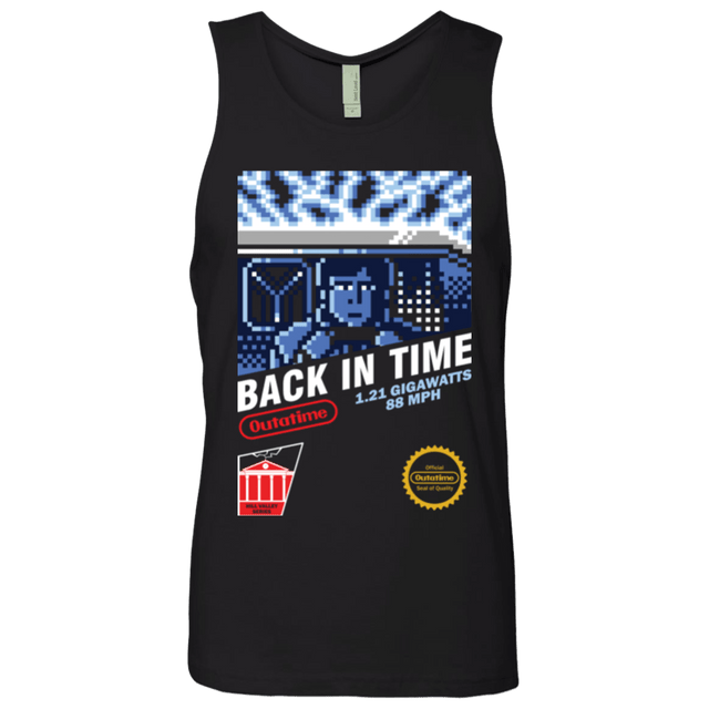 T-Shirts Black / Small Back In Time Men's Premium Tank Top