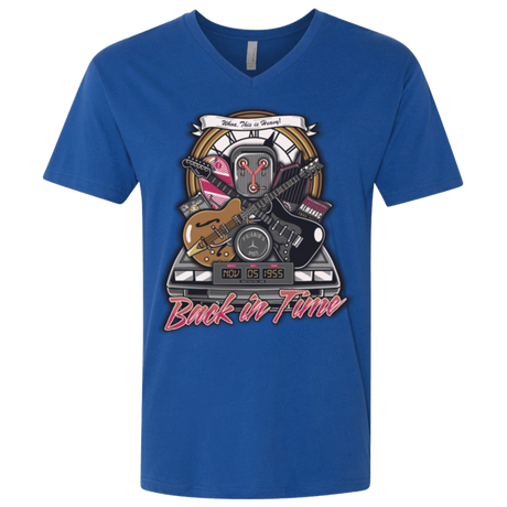 T-Shirts Royal / X-Small Back in time Men's Premium V-Neck