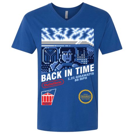 T-Shirts Royal / X-Small Back In Time Men's Premium V-Neck