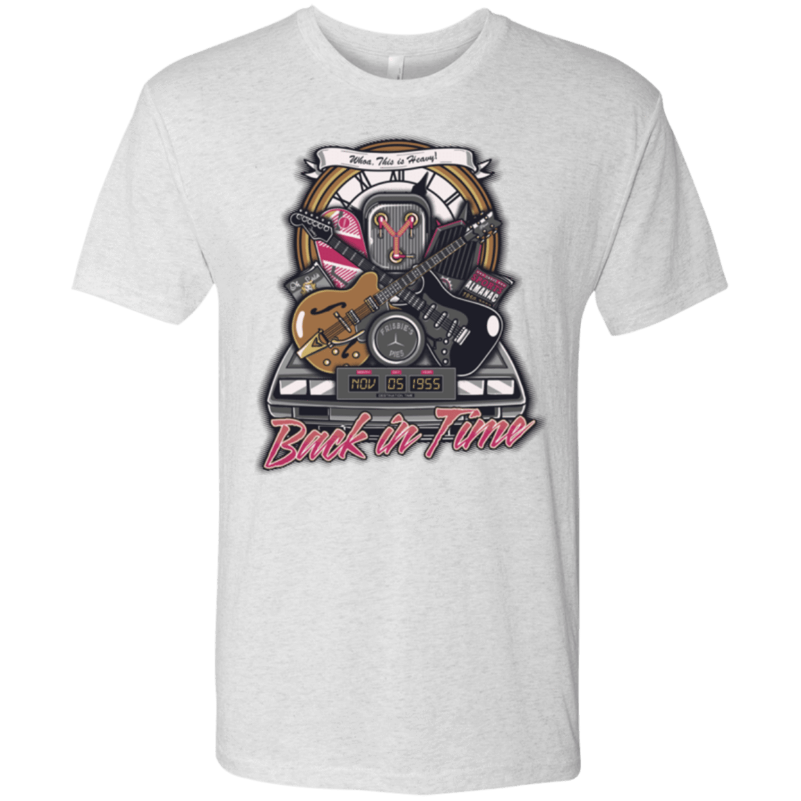 T-Shirts Heather White / Small Back in time Men's Triblend T-Shirt