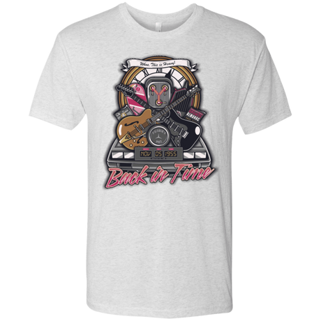 T-Shirts Heather White / Small Back in time Men's Triblend T-Shirt