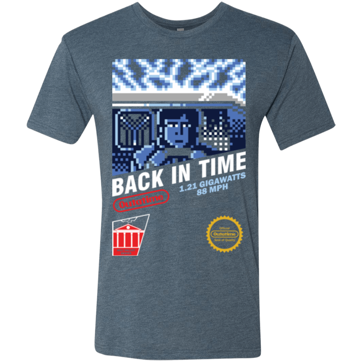 T-Shirts Indigo / Small Back In Time Men's Triblend T-Shirt