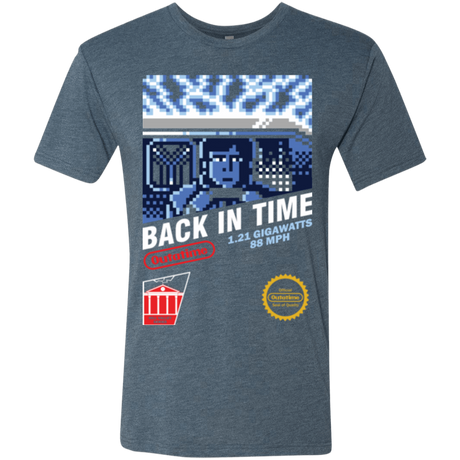 T-Shirts Indigo / Small Back In Time Men's Triblend T-Shirt