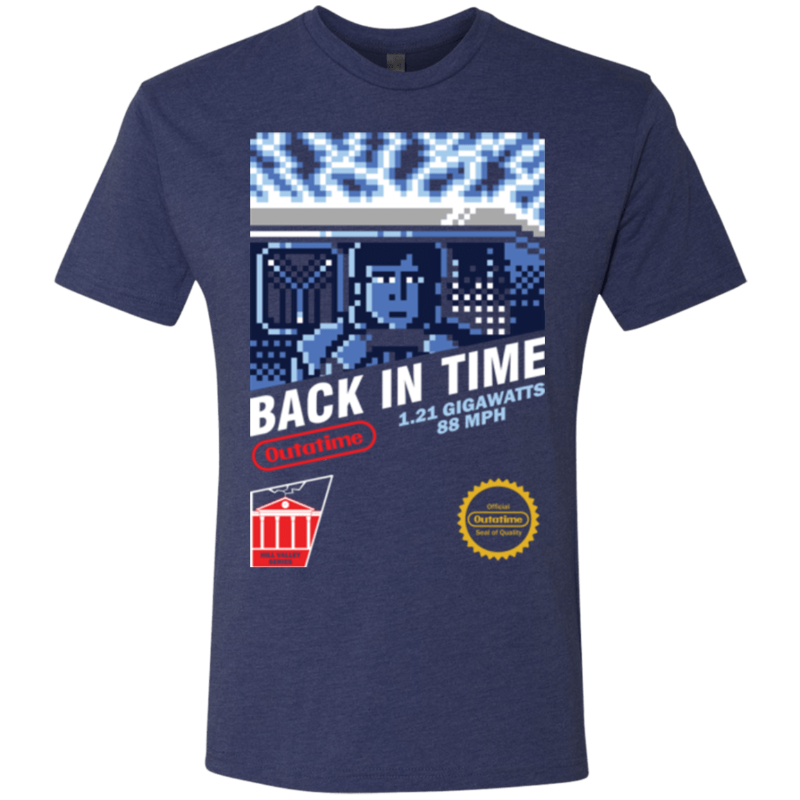 T-Shirts Vintage Navy / Small Back In Time Men's Triblend T-Shirt