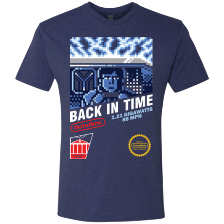 T-Shirts Vintage Navy / Small Back In Time Men's Triblend T-Shirt