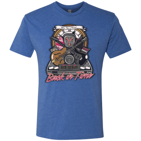 T-Shirts Vintage Royal / Small Back in time Men's Triblend T-Shirt