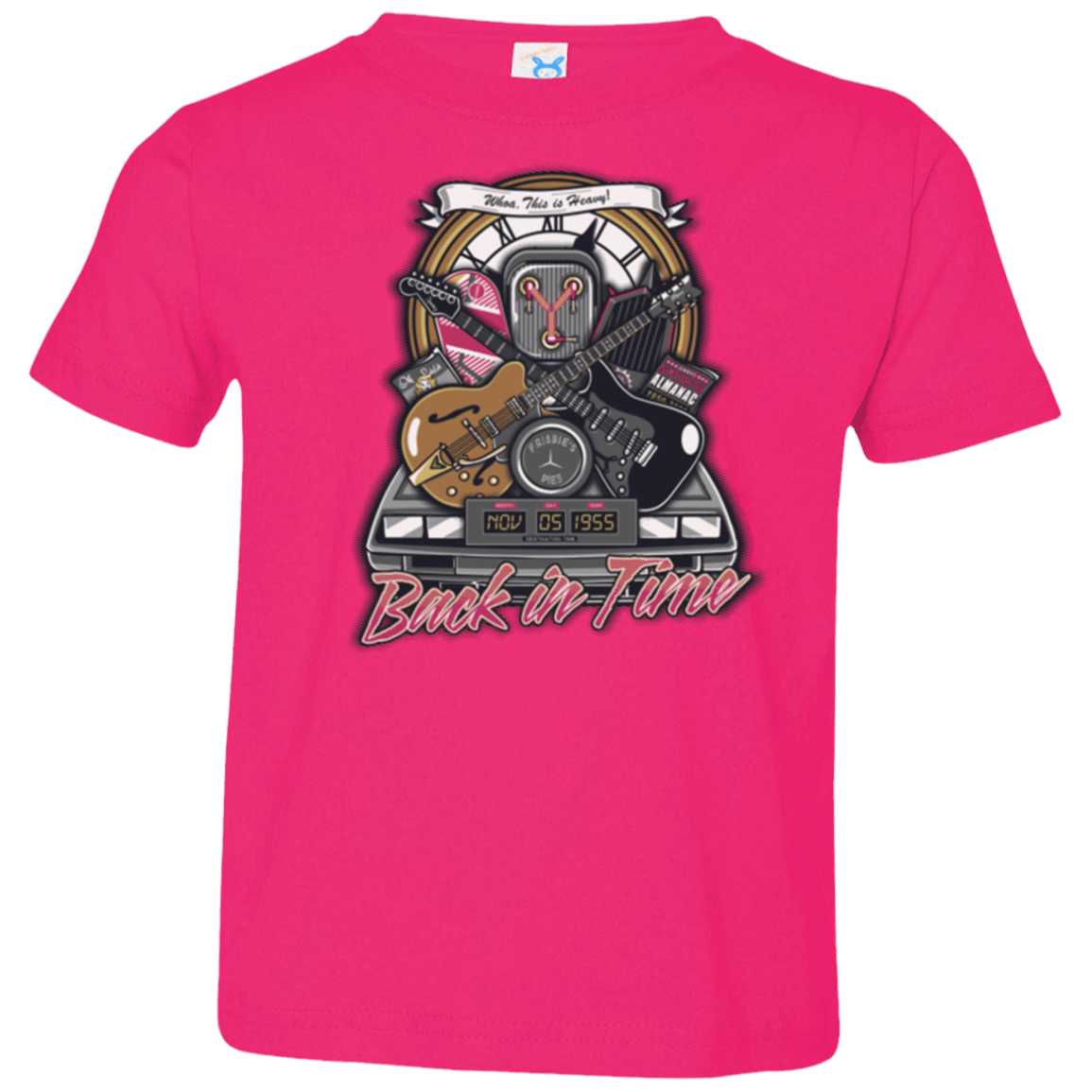 T-Shirts Hot Pink / 2T Back in time Toddler Premium T-Shirt
