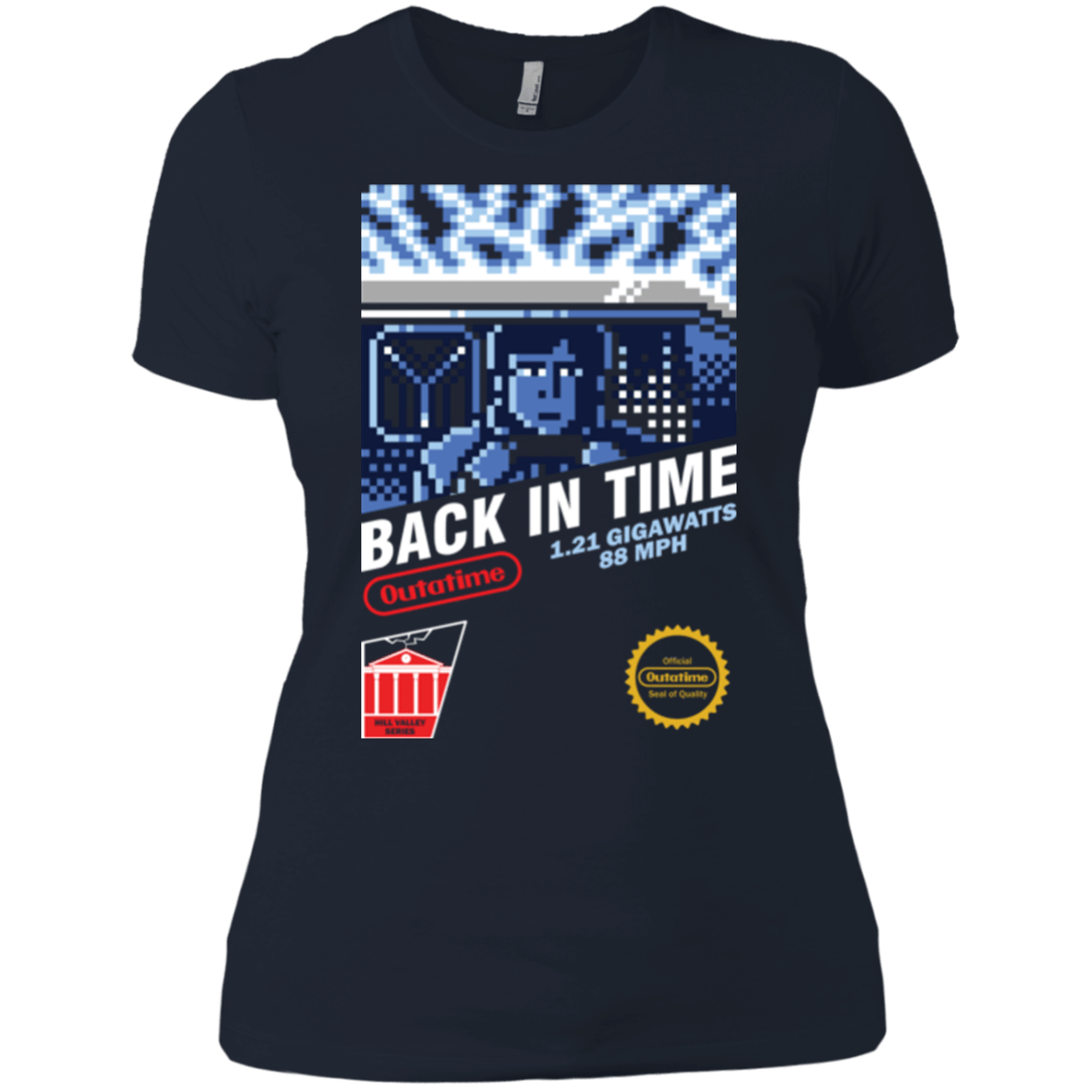 T-Shirts Midnight Navy / X-Small Back In Time Women's Premium T-Shirt