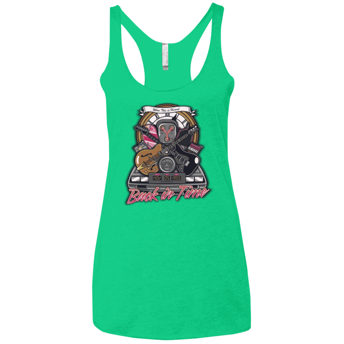 T-Shirts Envy / X-Small Back in time Women's Triblend Racerback Tank
