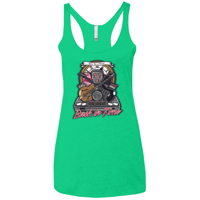 T-Shirts Envy / X-Small Back in time Women's Triblend Racerback Tank