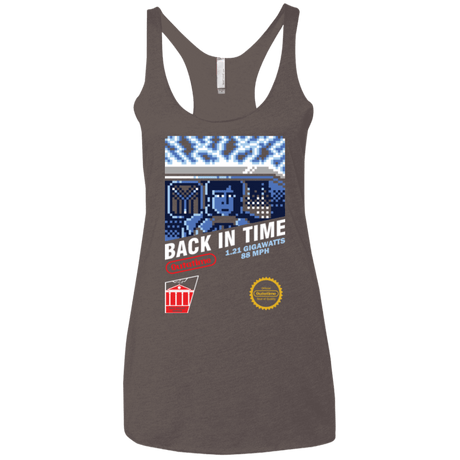 T-Shirts Macchiato / X-Small Back In Time Women's Triblend Racerback Tank