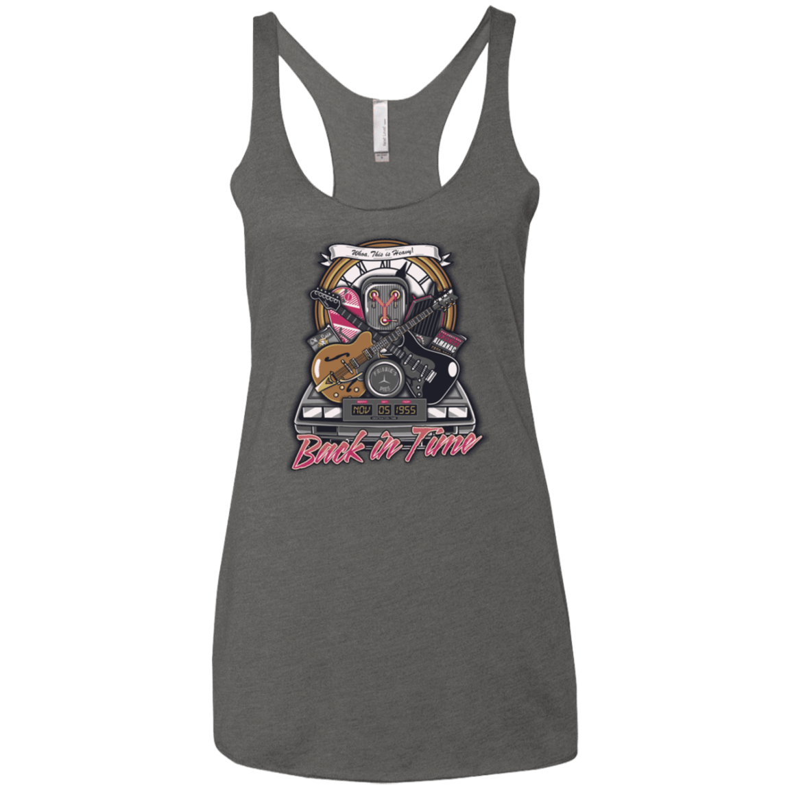 T-Shirts Premium Heather / X-Small Back in time Women's Triblend Racerback Tank